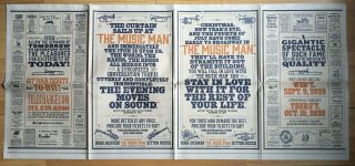 The Music Man (Hugh Jackman,  Sutton Foster) The York Times Ad Poster 8 Pages 2