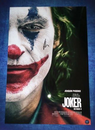 Joaquin Phoenix Hand Signed Autograph 13x19 Photo Joker