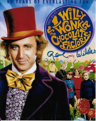 Signed Gene Wilder Willy Wonka & the Chocolate Factory 8x10 JSA 2