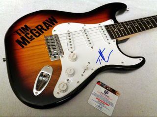 Tim Mcgraw Autographed Signed Electric Guitar W/ Ga -