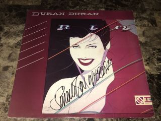 Duran Duran Rare Simon Le Bon Autographed Hand Signed Rio Vinyl Record Lp,