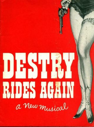 Program,  Souvenir Book: Destry Rides Again 1959 Dolores Gray Andy Griffith