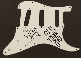(4) POST MALONE Signed Autographed Guitar Pickguard,  LIL NAS X 4
