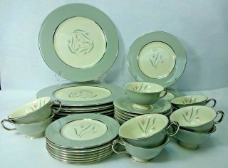 Castleton China Flair Pattern 41 - Piece Set Service For Eight (8)