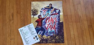 Pearl Jam Berlin 2018 Zeb Love Poster,  Crew Member 