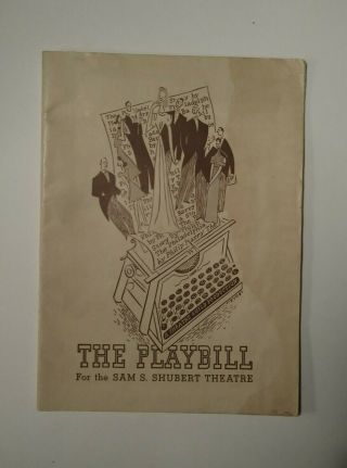 Sam S,  Shubert Theatre Playbill 1939 - The Philadelphia Story Katharine Hepurn