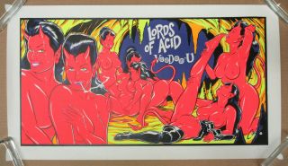 Lords Of Acid Voodoo - U 1994 Limited Numbered Signed Screenprint Litho Coop 138