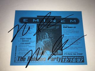 OG Eminem Slim Shady EP Release Flyer - 1997 Kid Rock Esham ICP Insane Clown 2