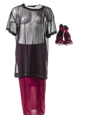Star Cassie Brandy Norwood Screen Worn Shirt Skirt Jewelry & Shoes Ss 2 & 3