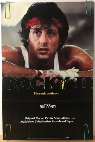 Vintage Poster 1979 Rocky Balboa Rocky 2 Movie Promo Advertisement 70s