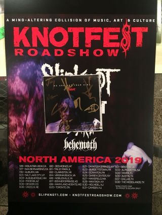 Slipknot Signed Cd Booklet