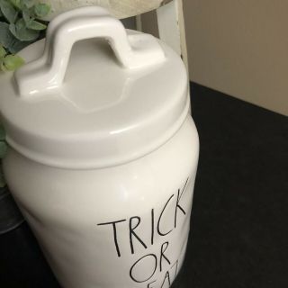 Rae Dunn TRICK OR TREAT Canister Halloween VHTF - Extremely Rare. 2