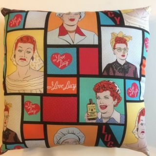 Lucille Ball I Love Lucy Scenes From Tv Show Comedian Complete Throw Pillow