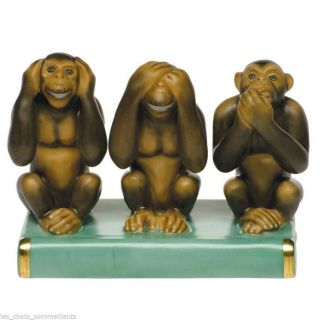 Herend - Three Wise Monkeys No Chips