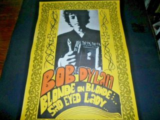 Bob Dylan Double Sided Orig.  Poster 1960 