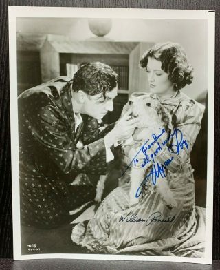 William Powell & Myrna Loy Autographs 8x10 Signed Photo The Thin Man Movie Stars