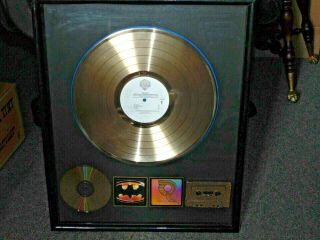 Prince Batman Riaa Gold Record Award