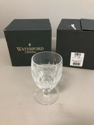(9) Waterford Crystal Colleen Short Stem 5 1/2 " Water Goblets