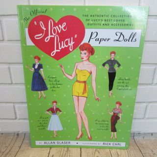 The Official I Love Lucy Paper Dolls Uncut Book Allan Glaser Rare