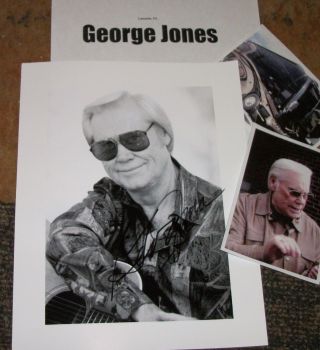 George Jones Autographed Photo & Photos Real Collectible
