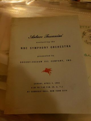 Arturo Toscanini Conducting The Nbc Symphony Orchestra Program