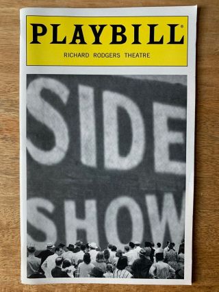 Side Show Playbill Broadway Alice Ripley Emily Skinner Closing Night 1997