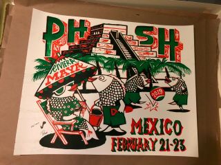 Jim Pollock Phish Riviera Maya 2019 Poster Print Mexico Barcelo