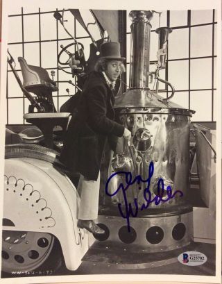 Gene Wilder Signed Photo B Willy Wonka The Chocolate Factory 8 X10 Beckett Bas