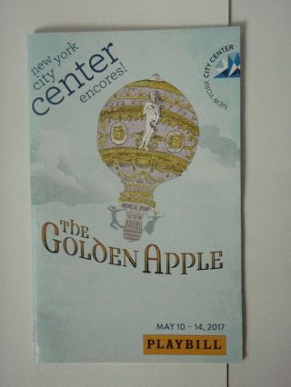 The Golden Apple Playbill 2017 City Center Encores