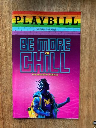 Be More Chill Broadway Pride Playbill June 2019
