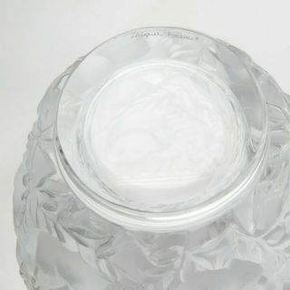 Authentic Lalique France Frosted Crystal Bagatelle Vase 5