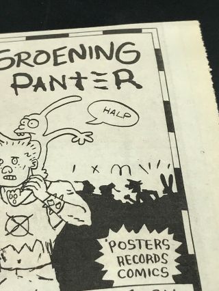 1984 Gary Panter Matt Groening Newspaper Ad The Simpsons Pee Wee ' s Playhouse 4