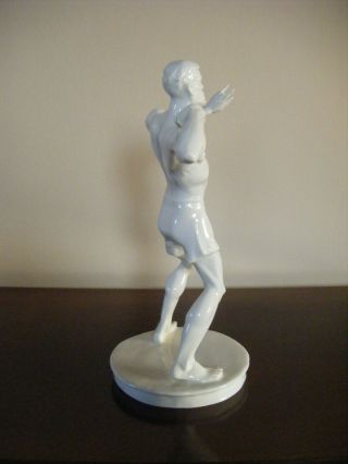 Nymphenburg Germany Porcelain Shot Put Figurine 7