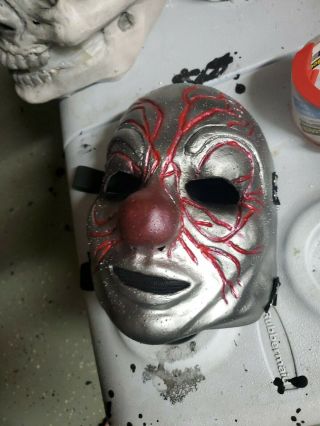 Slipknot Masks 2 Clown Wanyk Latex Chrome And Black Plastic Masks