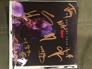 Slipknot Signed Cd With Matching Poster From Slipknot Merch