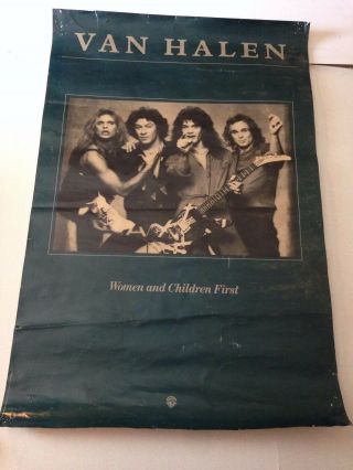 Rare Van Halen Women And Children First Poster