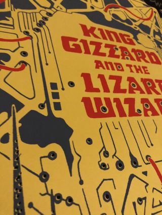 King Gizzard And The Lizard Wizard Tour Poster Toronto - 103/100 RARE 4