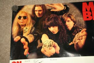 MR.  BIG POSTER,  LEAN INTO IT TOUR POSTER SIGNED BY ENTIRE BAND 6