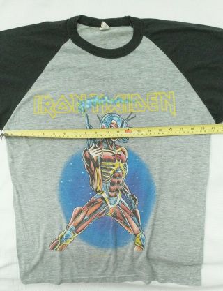 Iron Maiden Very Rare Tee Shirt Europe 1986/87 Somewhere on Tour 4