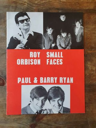 Rare Roy Orbison,  Small Faces Programme,  Hand Bill Flyer 1967 4
