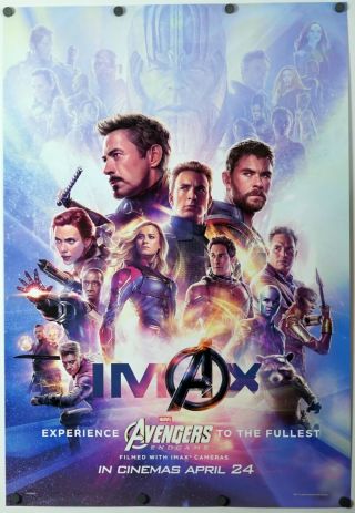 Avengers Endgame - Ds Movie Poster 27x40 D/s End Game Final Intl Imax