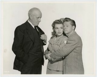 Judy Garland,  Mickey Rooney,  Lewis Stone Life Begins For Andy Hardy Photograph