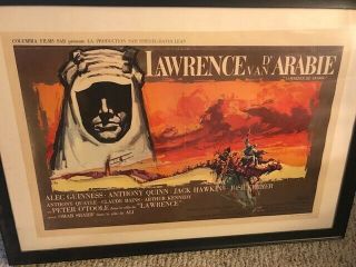 Lawrence Of Arabia Movie Poster - In French - Framed And Matted