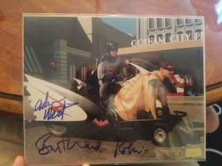Batman And Robin Signed By Adam West And Burt Ward 8×10 Photo Ca