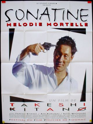 Sonatine Takeshi Kitano Yakuza / 1993 French Movie Poster 47x63 "