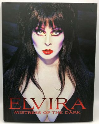 Elvira Mistress Of The Dark Signed Hardcover Coffee Table Book - Autographed