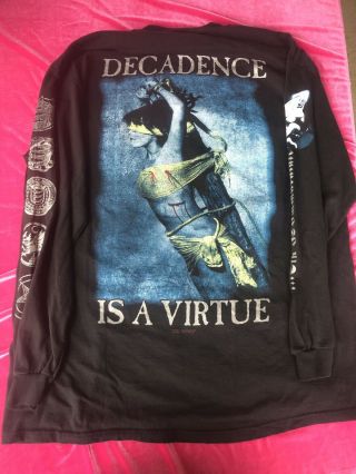 Cradle Of Filth,  Possesion / Decadence,  1990’s Long Sleeve T - shirt XL 12