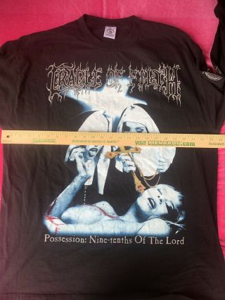 Cradle Of Filth,  Possesion / Decadence,  1990’s Long Sleeve T - shirt XL 8