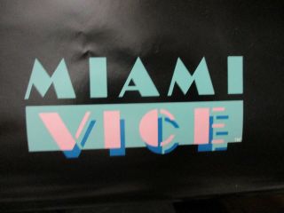 Don Johnson Miami Vice Poster Vintage Tv Tie - In Series Sexy Man Crime Drama 1984