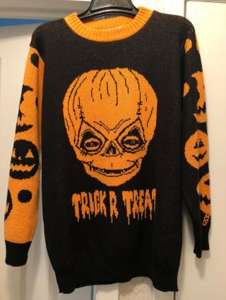 Trick R Treat Halloween Sweater Sam Medium Trick Or Treat